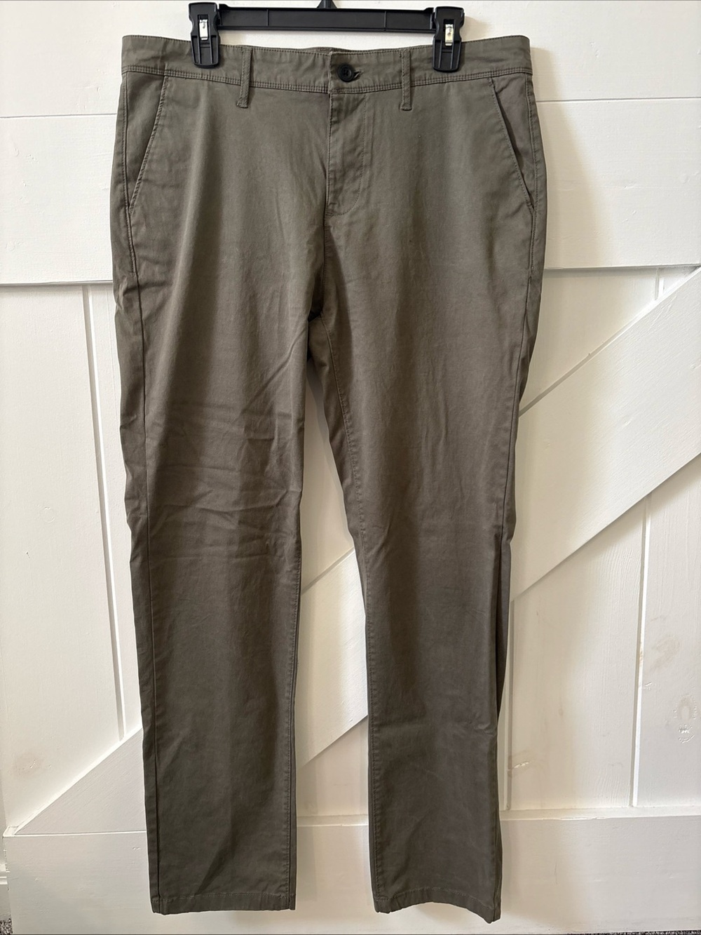 Kenneth Cole Tapered Fit Pants Green Chinos Business Casual Pockets Designer